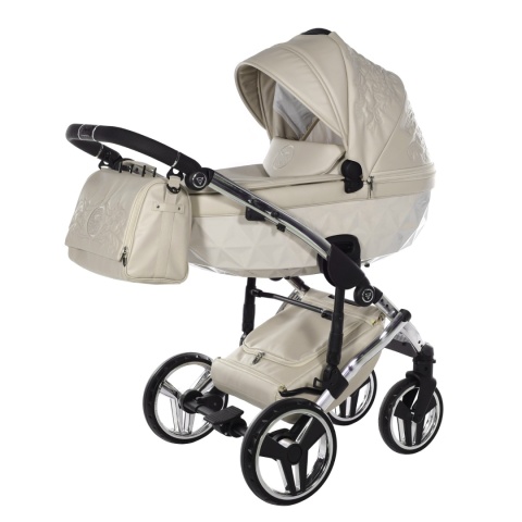 Junama Enzo 05 Beige – wózek dziecięcy 2w1 (gondola + spacerówka)