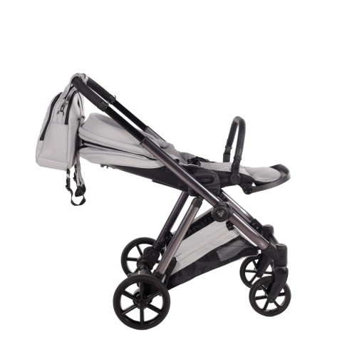 Junama Space V3 Light Grey – wózek dziecięcy 2w1 (gondola + spacerówka), koła żelowe, amortyzacja