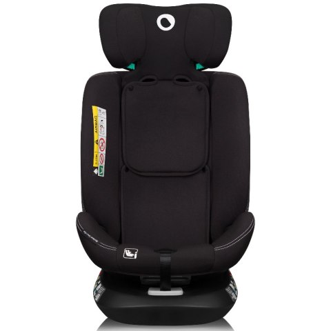 Lionelo Bastiaan One i-Size Black Carbon – obrotowy fotelik 40–150 cm, ISOFIX + Top Tether (R129)