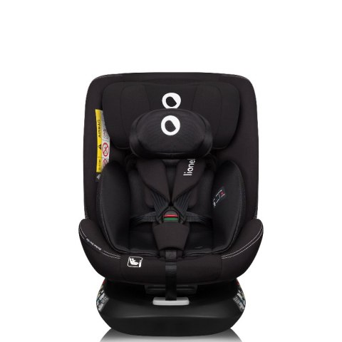 Lionelo Bastiaan One i-Size Black Carbon – obrotowy fotelik 40–150 cm, ISOFIX + Top Tether (R129)