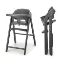 Kinderkraft TINO Grey – krzesełko do karmienia 2w1 do 110 kg, regulowane