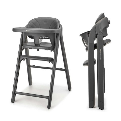 Kinderkraft TINO Grey – krzesełko do karmienia 2w1 do 110 kg, regulowane
