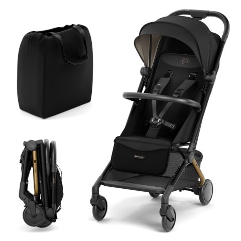 Kinderkraft PILOT 2 BLACK – wózek spacerowy kabinowy do samolotu