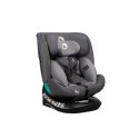 Lionelo Bastiaan One i-Size Grey – obrotowy fotelik 40–150 cm, ISOFIX + Top Tether (R129)