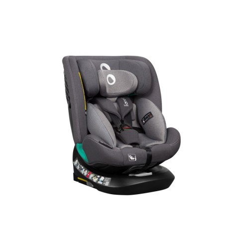 Lionelo Bastiaan One i-Size Grey – obrotowy fotelik 40–150 cm, ISOFIX + Top Tether (R129)
