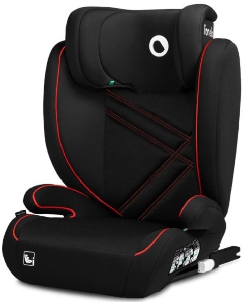 Lionelo HUGO BLACK RED i-Size 100–150 cm – fotelik z ISOFIX
