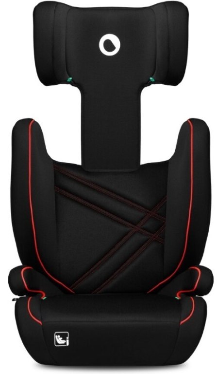 Lionelo HUGO BLACK RED i-Size 100–150 cm – fotelik z ISOFIX