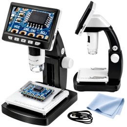 Mikroskop Cyfrowy Edukacyjny Ekran 4,3 Cala LCD USB LED Powiększenie 1000x