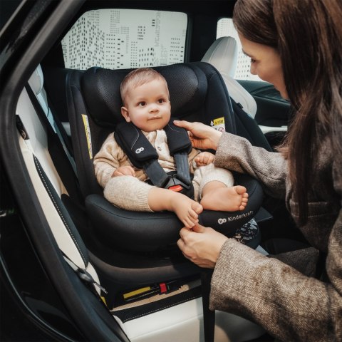 Kinderkraft I-360 2 PLUS Green i-Size – fotelik samochodowy 40–150 cm, obrót 360°, ISOFIX