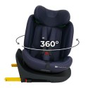 Kinderkraft I-GROW 2 PLUS NAVY i-Size – fotelik samochodowy 40–150 cm, obrotowy 360°