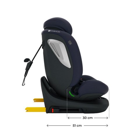 Kinderkraft I-GROW 2 PLUS NAVY i-Size – fotelik samochodowy 40–150 cm, obrotowy 360°