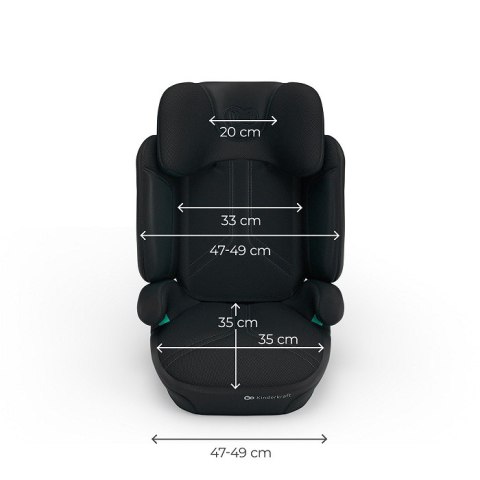 Kinderkraft XPAND 2 PRO i-Size 100–150 cm Black – fotelik samochodowy
