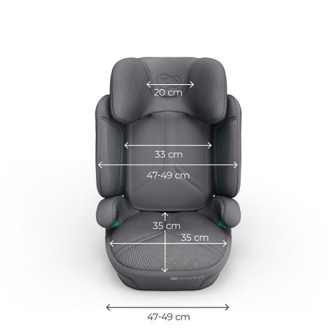 Kinderkraft XPAND 2 PRO i-Size 100–150 cm Grey – fotelik samochodowy