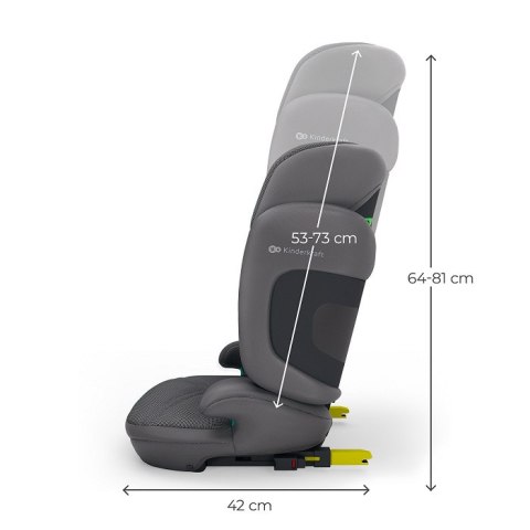 Kinderkraft XPAND 2 PRO i-Size 100–150 cm Grey – fotelik samochodowy