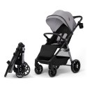 Kinderkraft GRANDE 2 GREY – wózek spacerowy do 22 kg, amortyzacja, duże koła