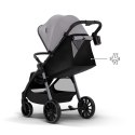 Kinderkraft GRANDE 2 GREY – wózek spacerowy do 22 kg, amortyzacja, duże koła