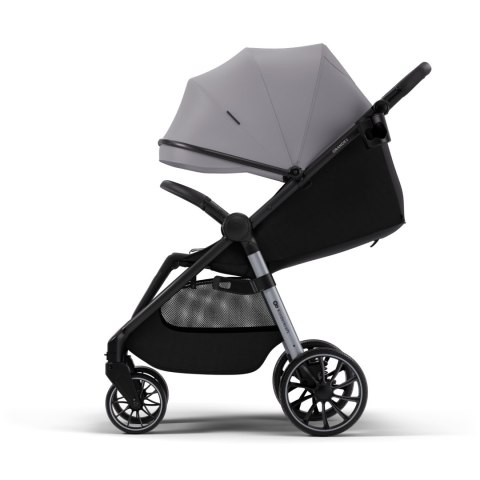 Kinderkraft GRANDE 2 GREY – wózek spacerowy do 22 kg, amortyzacja, duże koła