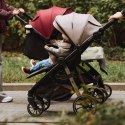 Kinderkraft GRANDE 2 GREY – wózek spacerowy do 22 kg, amortyzacja, duże koła