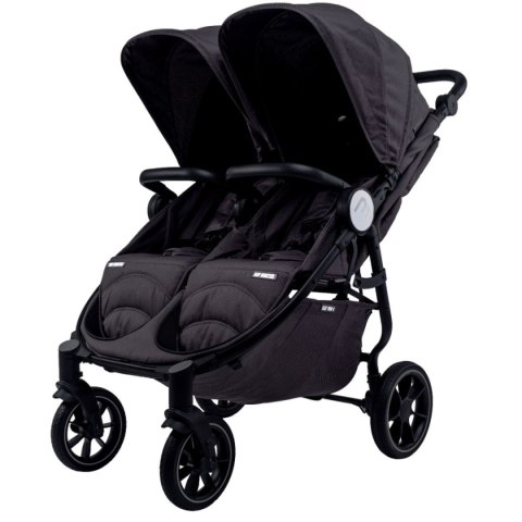 Wózek bliźniaczy Baby Monsters Easy Twin 4 Black