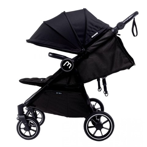 Wózek bliźniaczy Baby Monsters Easy Twin 4 Black