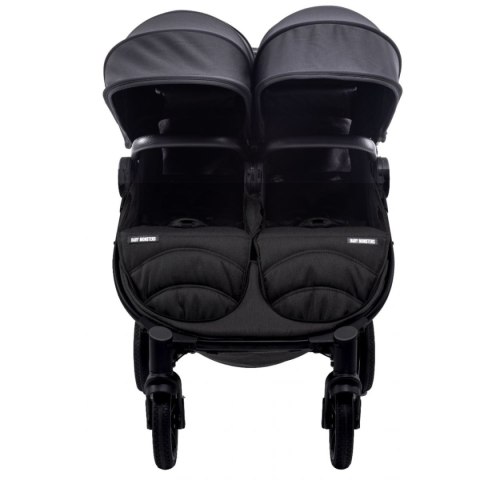 Wózek bliźniaczy Baby Monsters Easy Twin 4 Black
