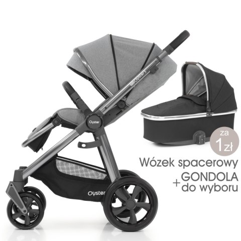 Oyster 3 MOON – wózek spacerowy do 22 kg, amortyzacja, duże koła, składany