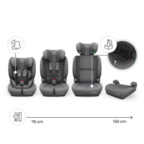 KINDERKRAFT Fotelik samochodowy COMFORT UP 2 PLUS i-Size grey