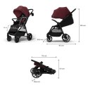 KINDERKRAFT Wózek spacerowy GRANDE 2 dark ruby