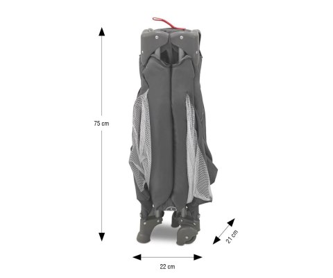 MILLY MALLY 445 Łóżeczko turystyczne Mirage Dark Grey