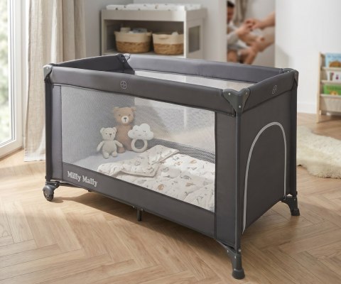 MILLY MALLY 445 Łóżeczko turystyczne Mirage Dark Grey