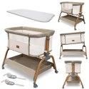MILLY MALLY 6977 Łóżeczko dostawne Nino Beige