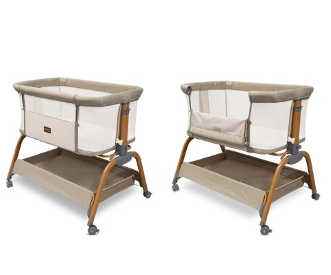 MILLY MALLY 6977 Łóżeczko dostawne Nino Beige
