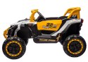 Pojazd na akumulator M1 Biało-Żółty 4x4