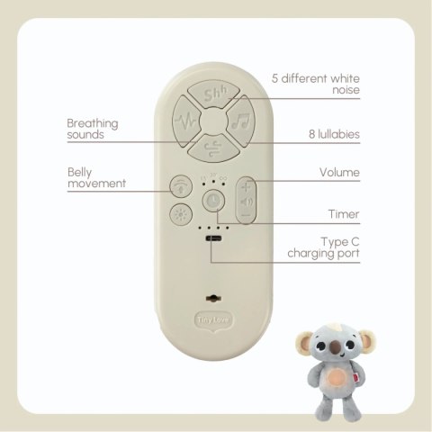 TINY LOVE TL130900 Oddychająca przytulanka Koala Snuggly Buddy