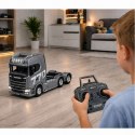 Ciągnik Siodłowy Scania Zdalnie Sterowany RC Huina 1501 Szary Srebrny 1:18