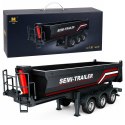 Naczepa Wywrotka Metalowa Zdalnie Sterowana RC Huina 1509 Czarna 1:18