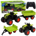 Wysoki Traktor Rolniczy Z Przyczepą Wywrotką Zdalnie Sterowany RC 1:16