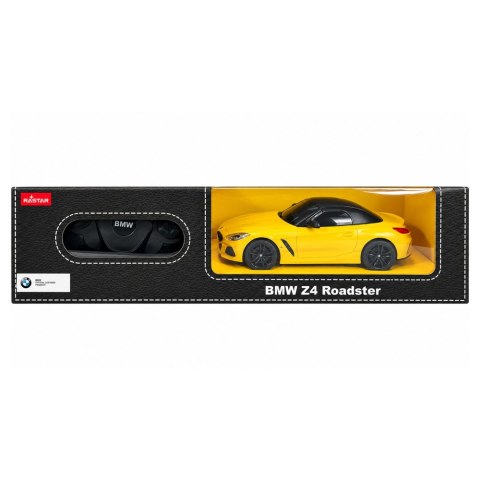 Auto Zdalnie Sterowane R/C BMW Z4 Roadster Rastar 1:18 Żółte