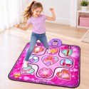 Mata Taneczna Interaktywna Dla Dzieci LED Muzyka Motyw Księżniczki 108x90cm