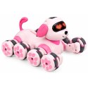 Pies Robot Zdalnie Sterowany RC 8 Kół Drift 360° Akrobacje Różowy
