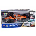 Samochód Sportowy RC Drift 4WD Wymienne Koła Dym Pomarańczowy 1:16