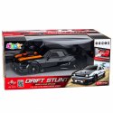Samochód Sportowy RC Drift 4WD Wymienne Koła Efekt Dymu Czarny 1:16