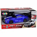 Samochód Sportowy RC Drift 4WD Wymienne Koła Efekt Dymu Niebieski 1:16