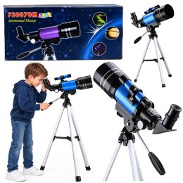 Teleskop Astronomiczny Dla Dzieci Statyw Niebieski Powiększenie 150x