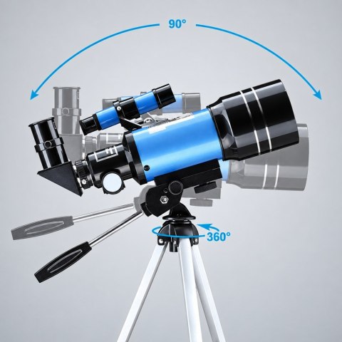 Teleskop Astronomiczny Dla Dzieci Statyw Niebieski Powiększenie 150x
