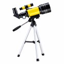 Teleskop Astronomiczny Dla Dzieci Statyw Żółty Powiększenie 150x
